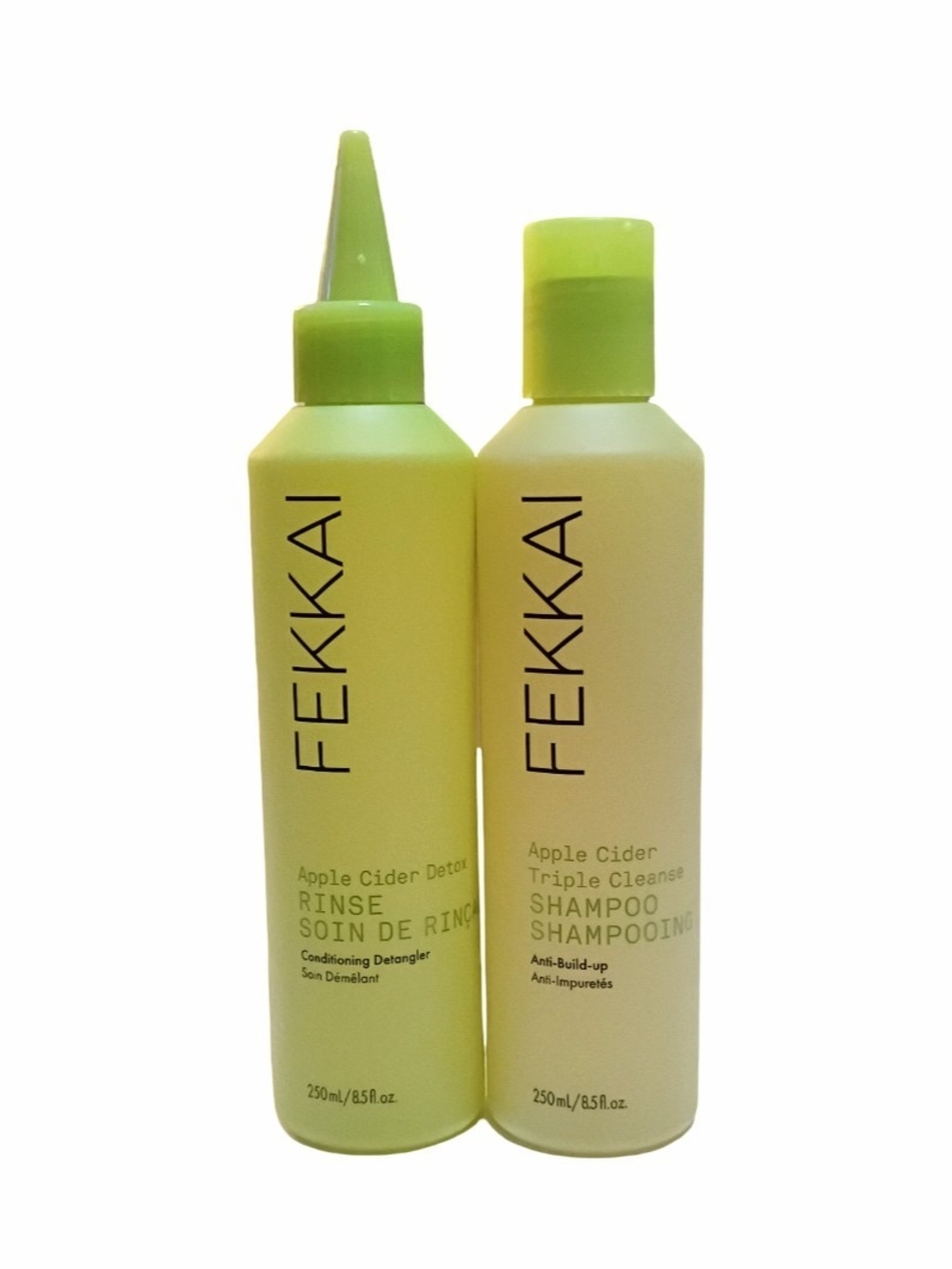 Fekkai Apple Cider Triple Cleanse Shampoo & Detox Rinse Duo 8.5 oz Each New